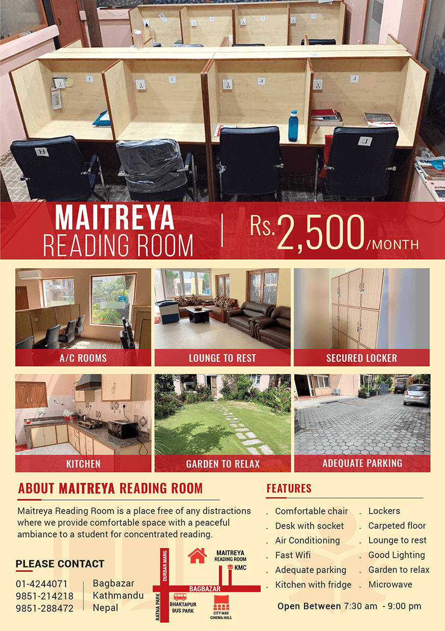 Maitreya Bodhi Reading Room Flyder